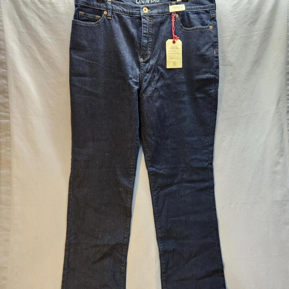 Lands End High Rise Straight Jean Size 16P‎ New With Tags